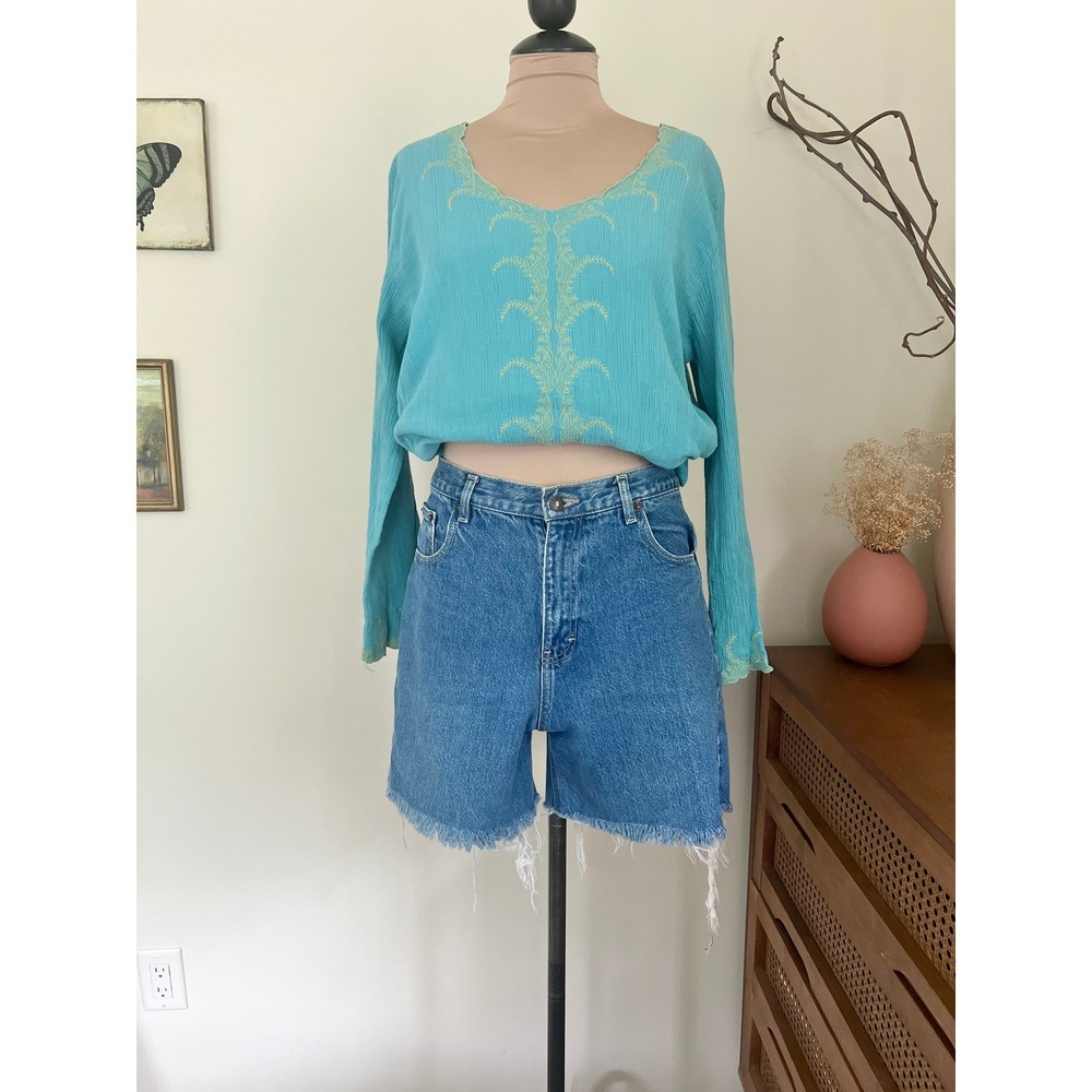 Vintage 90s American Extreme Cutoff Denim Shorts
